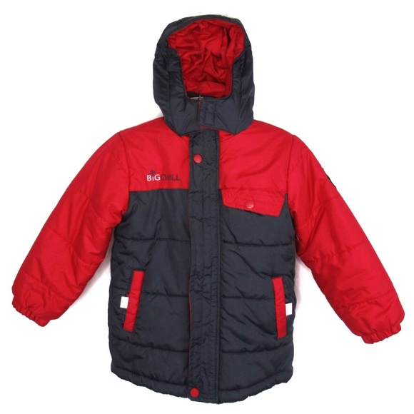 BIG CHILL Freestyle Fleece Lined Hooded Warm Winter Jacket Little Boys Small - Picture 1 of 11